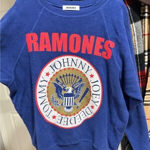 Daydreamer Blue Ramones Graphic Sweatshirt